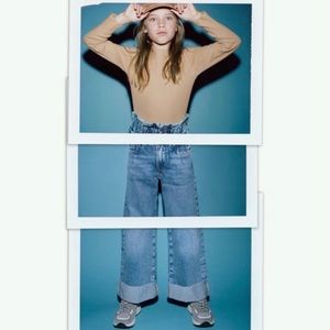 Zara kids paper bags jeans